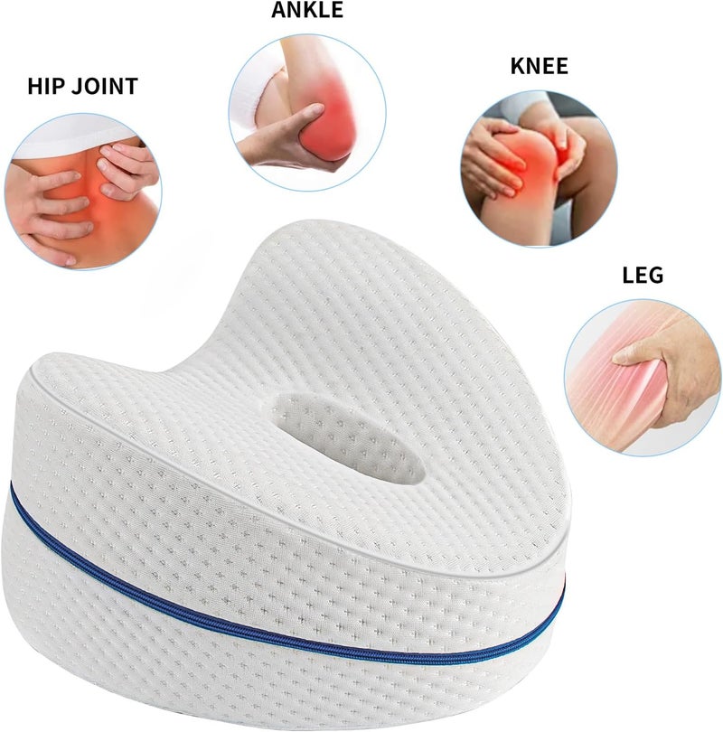Vertdens Leg Pillow, Knee Pillow for Side Sleepers, Leg Pillows for Sleeping, Knee Cushion for Sleeping,Suitable for Relieving Leg, Back, Knee Pain - Image 2